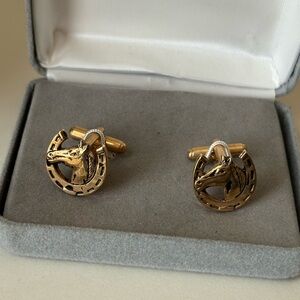 Gold Horse Cufflinks